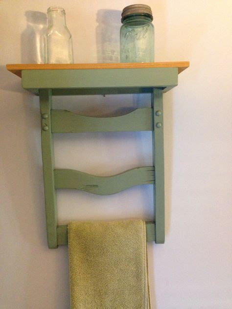 Chair Back Towel Rack Arts And Crafts Projects Towel Rack Chair Backs