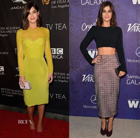 Lizzy Caplan In Cushnie Et Ochs And Wes Gordon Bafta Los Angeles Tv Tea Party And Variety And
