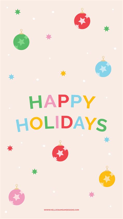 Christmas Holiday Wallpaper — Helloo Samsam Designs