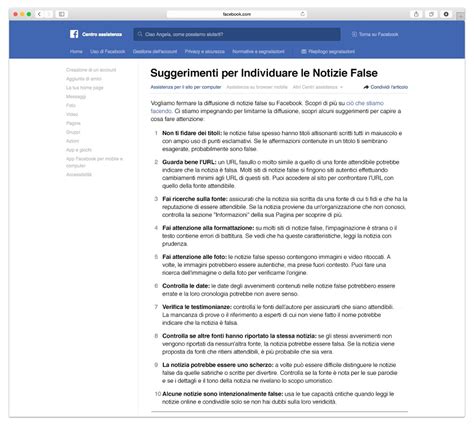 Come Segnalare Le Fake News Su Facebook Anche In Italia