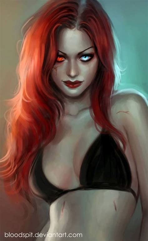 Pin By Jeorgina Ebora On Shades Of Red Redhead Art Vampire Art