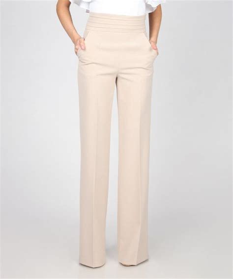 Take A Look At This Beige High Waist Pants Women Today High
