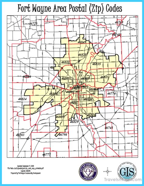Fort Wayne Zip Code Map Maps For You