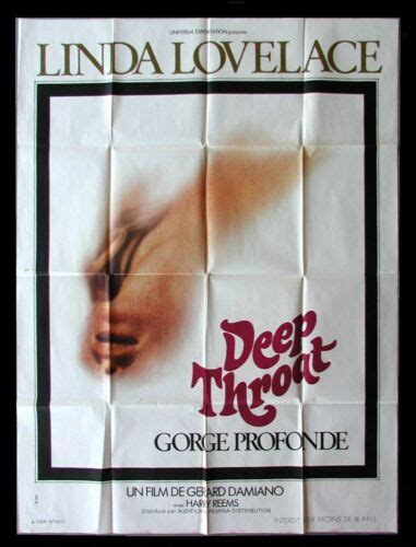 Deep Throat Cinemasterpieces French Original Adult Movie Poster X