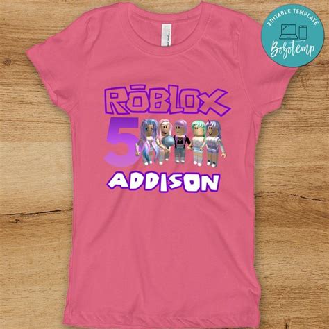 When we were brainstorming different ideas for. Roblox Personalized Birthday Shirt for Girl | Bobotemp