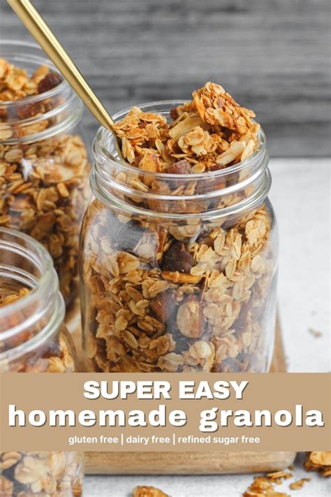 Easy Oat And Honey Granola GF DF Breakfast Clean Plate Mama