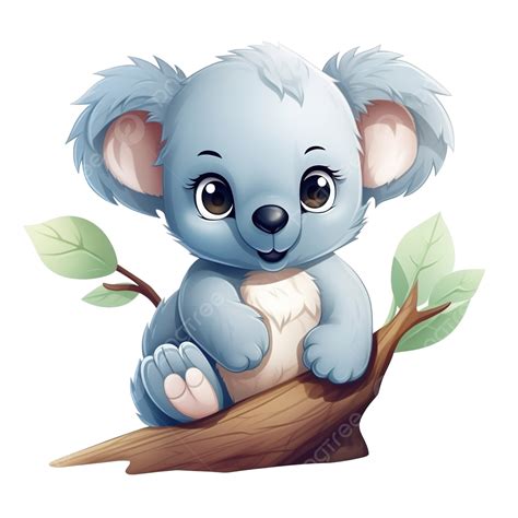 귀여운 만화 동물 캐릭터 클립 아트 다채로운 코알라 코알라 화려한 동물 Png 일러스트 및 이미지 에 대한 무료 다운로드