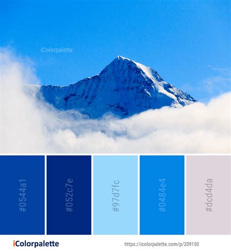 Color Palette ideas from 2538 Cloud Images | iColorpalette | Mountain images, Color palette, Palette
