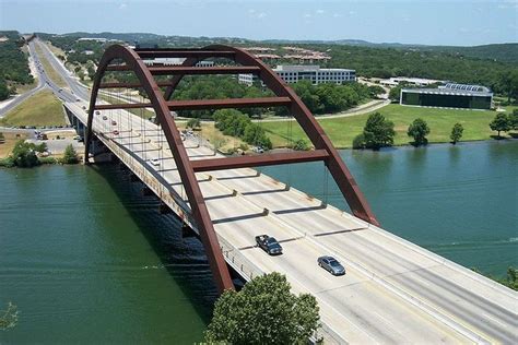 Pennybacker 360 Bridge You Can Walk To The Lookout On The