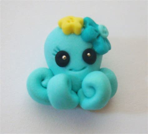 Cutie Octopus Polymer Clay Charms Handmade Polymer Clay Polymer