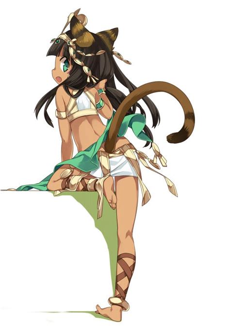 Puzzle And Dragons Bastet Puzzles And Dragons Anime Monster Girl
