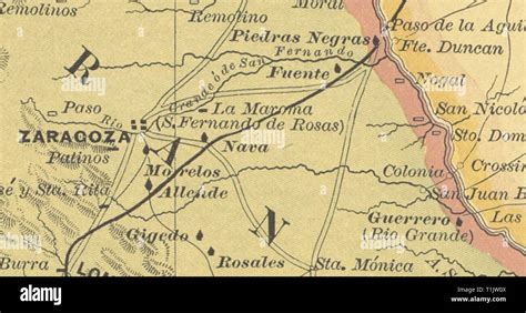 Coahuila Mapa Histórico Fotografías E Imágenes De Alta Resolución Alamy