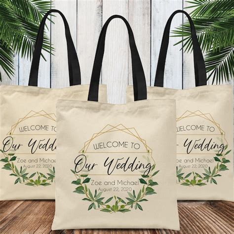 Wedding Welcome Bags Welcome To Our Wedding Totes Destination