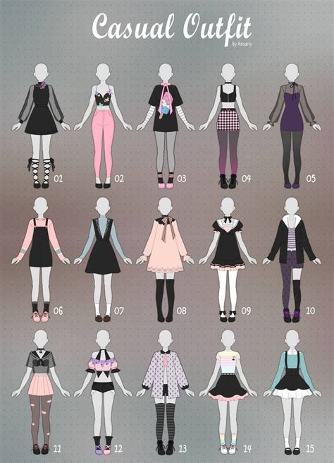 Closed Casual Outfit Adopts 32 By Rosariy On Deviantart In 2020