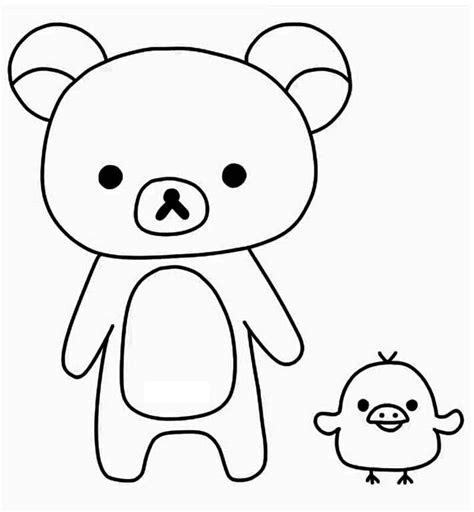 Rilakkuma Coloring Pages Printable Sketch Coloring Page