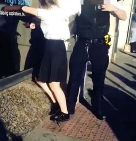 Shock Video Of Schoolgirl Being Dragged Along Ground By Policeman
