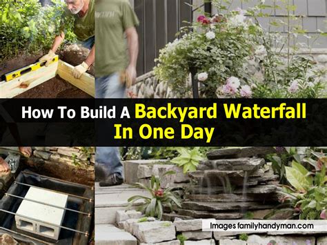 In order to create a lasting, beautiful, and valuable landscape outside your home, you'll have to do some planning. How To Build A Backyard Waterfall In One Day