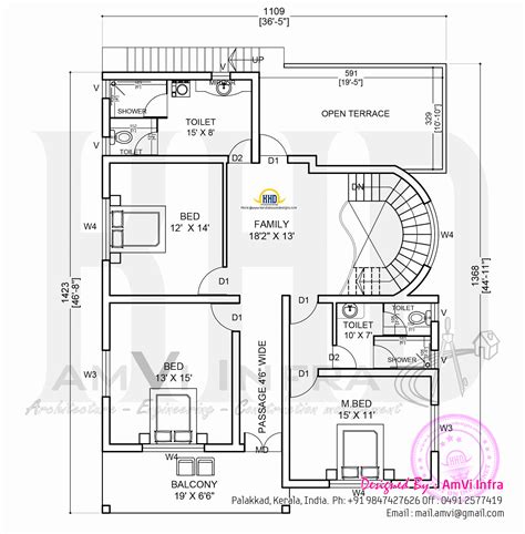 Elevation And Free Floor Plan Home Kerala Plans