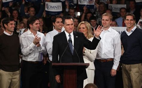 Us Election 2012 Mitt Romney Pushed Sons Faces Into Plates Of Butter