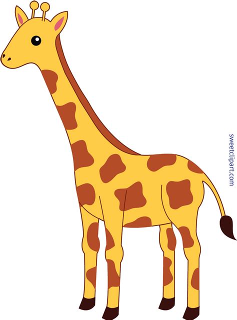 Cute Giraffe Clip Art Cartoon Giraffe Giraffe Drawing Cartoon Clip Art
