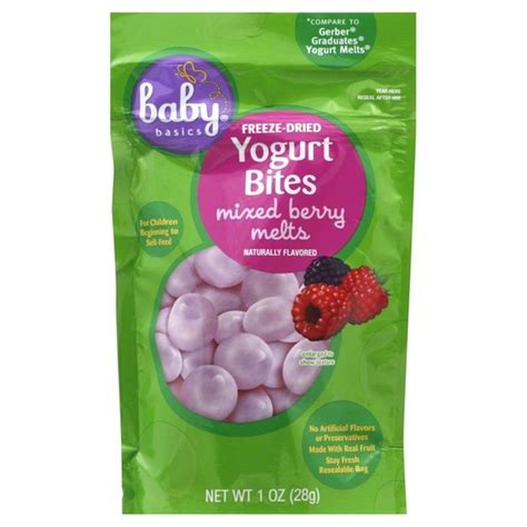 Baby Basics Yogurt Bites Freeze Dried Mixed Berry Melts 1 Oz