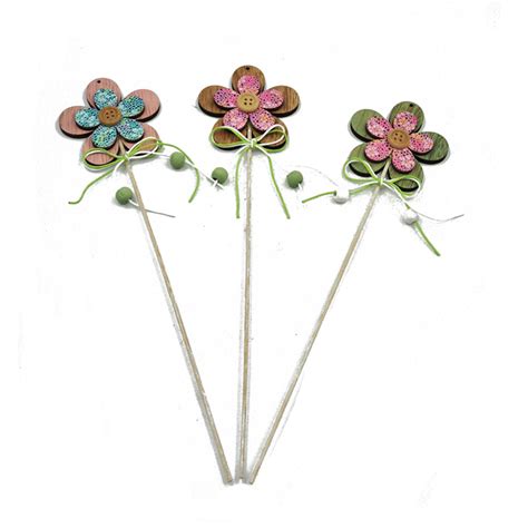2 Assorted Flower Shape Sticks For Home Decoration China Crafts