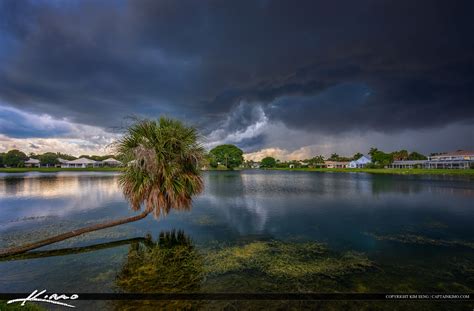 Storm Clouds Over Lake Catherine Pbg Florida Hdr Photography By
