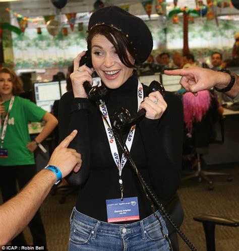 Gemma Arterton Takes Calls At ICAP Charity Day In London Daily Mail