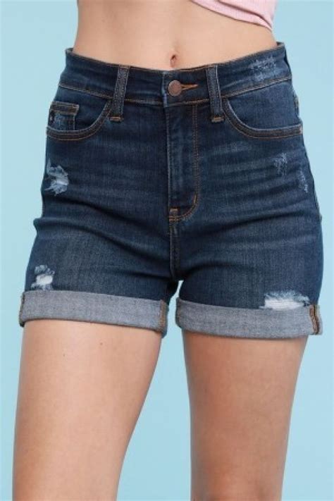 Judy Blue Cuffed Shorts Cuffed Shorts Denim Shorts Cuffed Denim