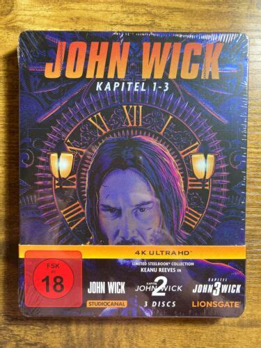 John Wick Chapters Trilogy W Steelbook K UHD Blu Ray Region Hot Sex Picture