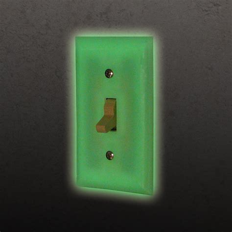 Set Of 4 Glowing Light Switch Covers Glow In The Dark