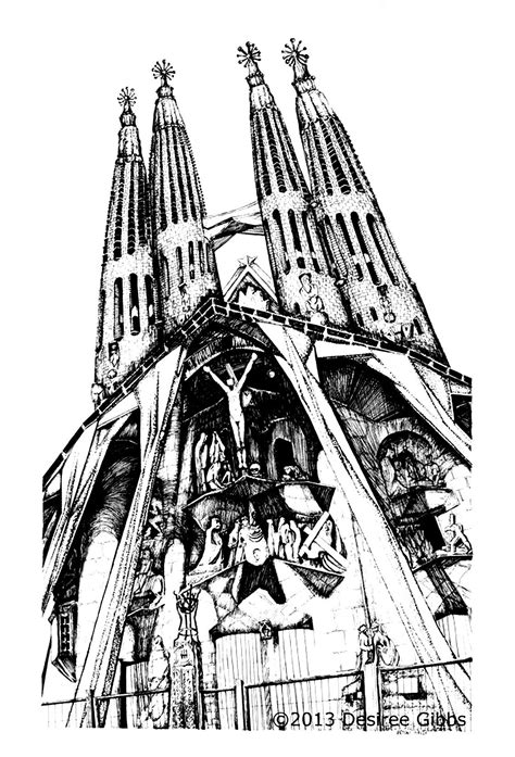 Https://wstravely.com/coloring Page/antoni Gaudi Coloring Pages