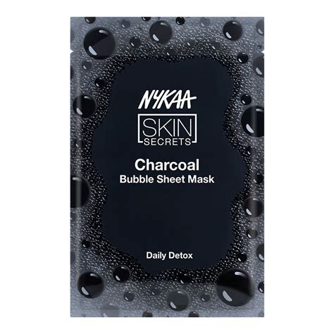 Buy Nykaa Skin Secrets Charcoal Bubble Sheet Mask Online