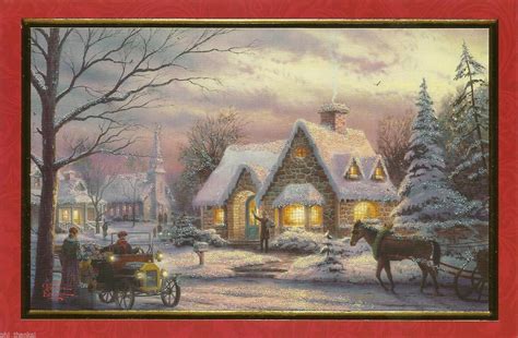~ new in box ~. see allitem description. Five Memories of Christmas Thomas Kinkade PXX130E Christmas Cards by Hallmark | eBay | Thomas ...