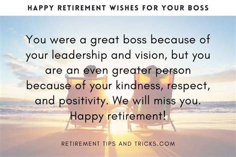 100 Great Retirement Wishes For Your Boss Retirement Tips And Tricks