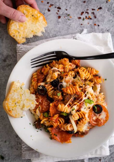 One Pot Pizza Pasta The Cozy Cook