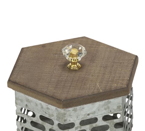 Decorative Metal Storage Boxes With Acrylic Knobs Tripar
