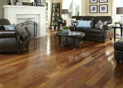 We know how to make your home or space look the best possible, at an affordable price. medium wood floor dark espresso furniture cream walls ...