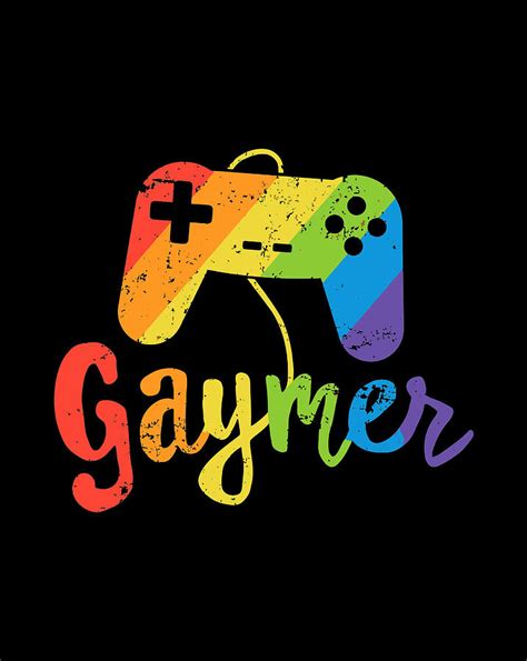Gaymer Lgbt Pride Gay Gamer Rainbow Flag T Digital Art By Frank Nguyen