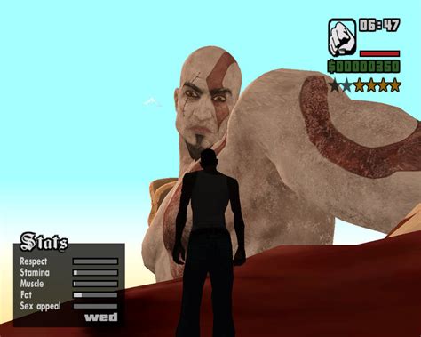 Gta San Andreas Big Kratos God Of War Statue Mod Mod