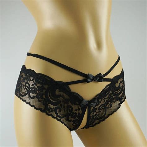 Crotchless Panty Lace And Open Crotch Lingerie Butterfly Etsy Norway