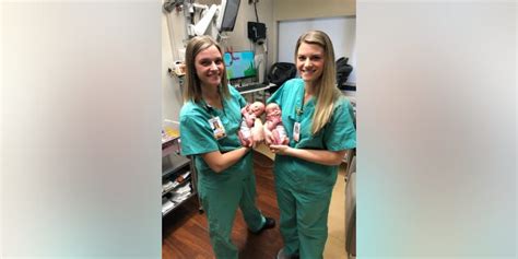 Identical Twin Nurses In Georgia Deliver Identical Twin Babies Fox News