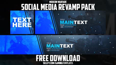 Free High Quality Call Of Duty Modern Warfare Photoshop Template Pack