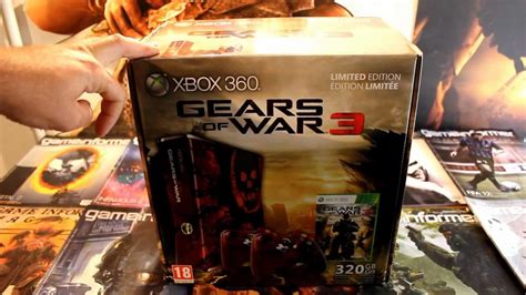 Xbox 360 320gb Gears Of War 3 Limited Edition Unboxing Youtube