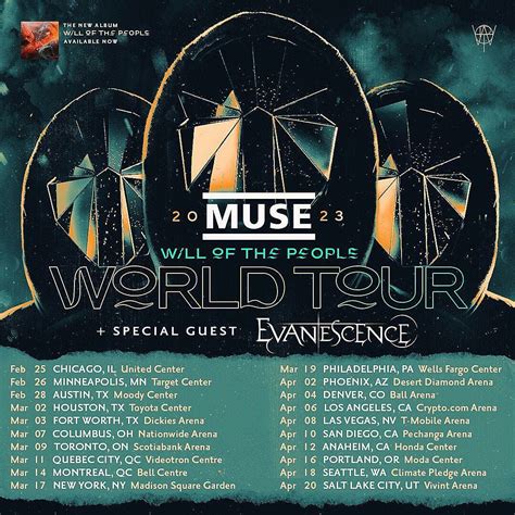 Muse Detail Will Of The People North American Tour