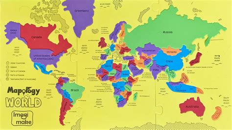 Jigsaw Puzzle World Map And Countries Youtube