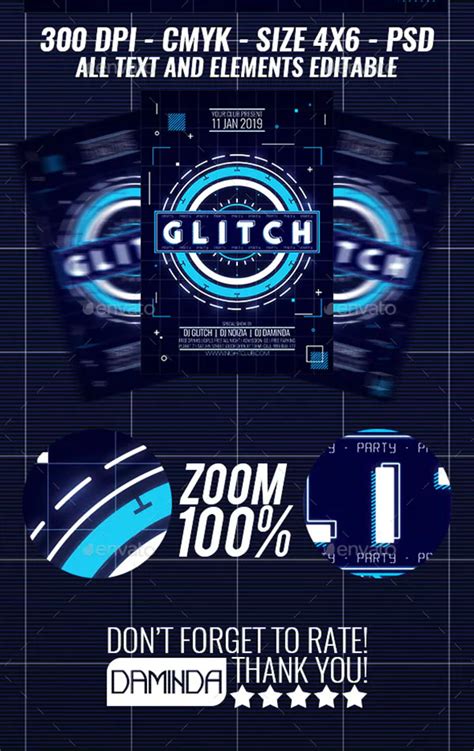 Glitch Flyer Templates Free And Premium Psd Vector Png Pdf Eps