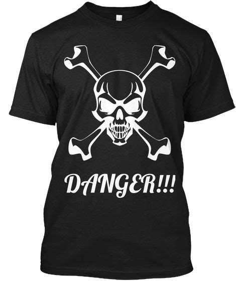 Danger Black T Shirt Front Summer Collection T Shirt Mens Tops
