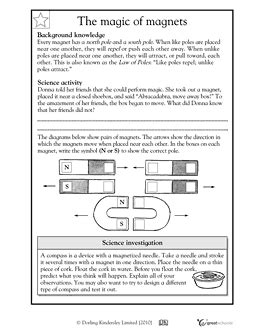 Some of the worksheets for this concept are magnets workbook for grade 4, magnets workbook for grade 4 epub, magnets workbook for grade 4 pdf epub ebook, magnets workbook for grade 4, name, circle the items that a magnet will, grade 5 standard 3 unit test a magnetism multiple choice c, magnetic attraction. 16 Best Images of Magnet Worksheets For Kindergarten ...