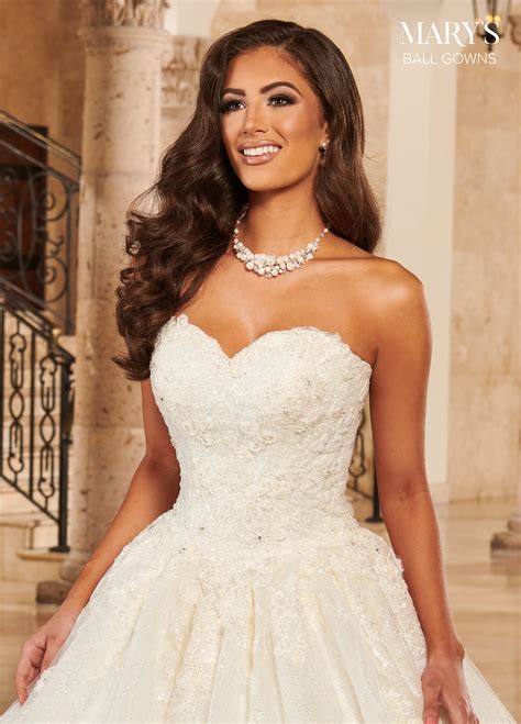 Bridal Ball Gowns Style Mb6093 In Ivory White Color